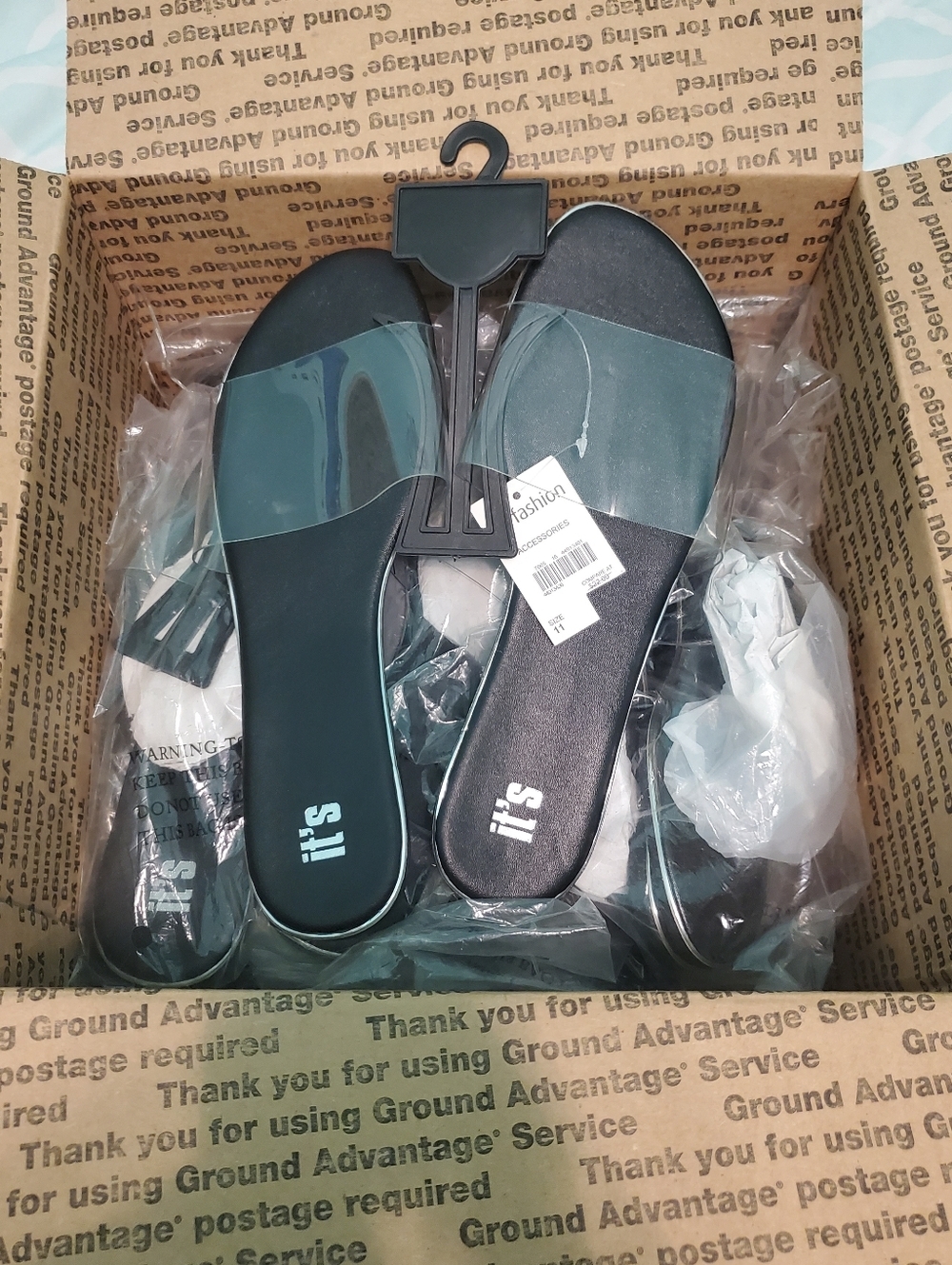 Wholesale Resellers 6 PC Clear Strap Slide Sandals Summer Case Pack 5 LBS